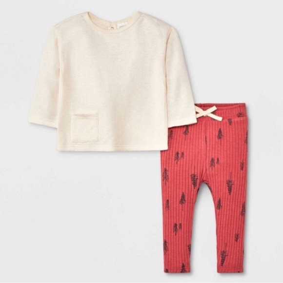 Grayson Collective NWT Baby 2pc Quilted Pullover & Leggings Set - Picture 1 of 11